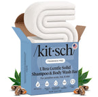 Buy now Kitsch 2-in-1 Shampoo Bar and Body Wash - Ultra Sensitive, Vegan & Natural, 5-Ingredient Formula Bar Soap for Hair & Body - Scent-Free, Paraben-Free - For Sensitive Scalp & Skin - 3.2 oz at indiglob india