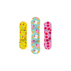 Welly Bandages | Adhesive Flexible Fabric Bravery Badges | Assorted Shapes for Minor Cuts, Scrapes, and Wounds | Colorful and Fun First Aid Tin | Ice Cream Patterns - 48 Count