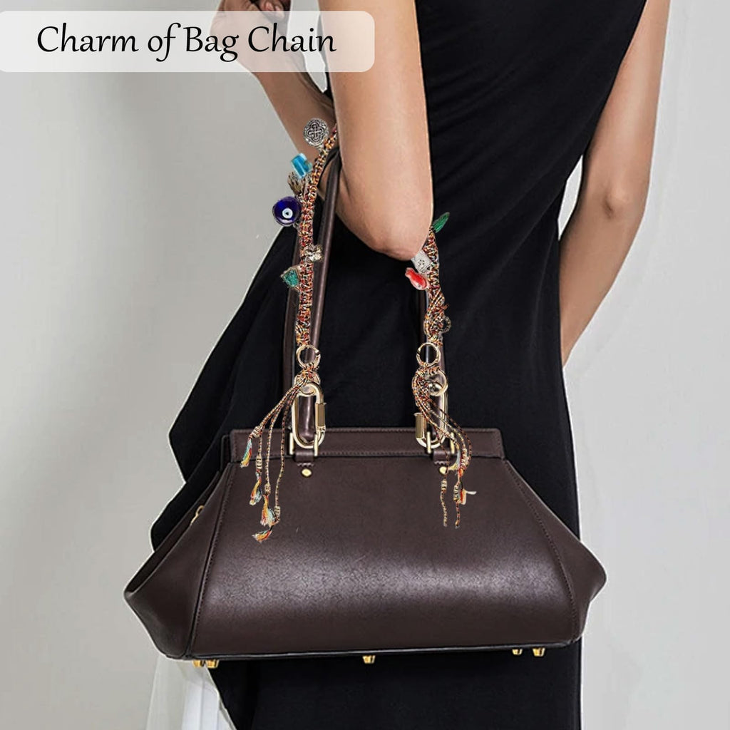 Chain Beaded Rope Braided Keychain for Handbag Purse Backpack Accessories for Bag Purse Accessories for Women