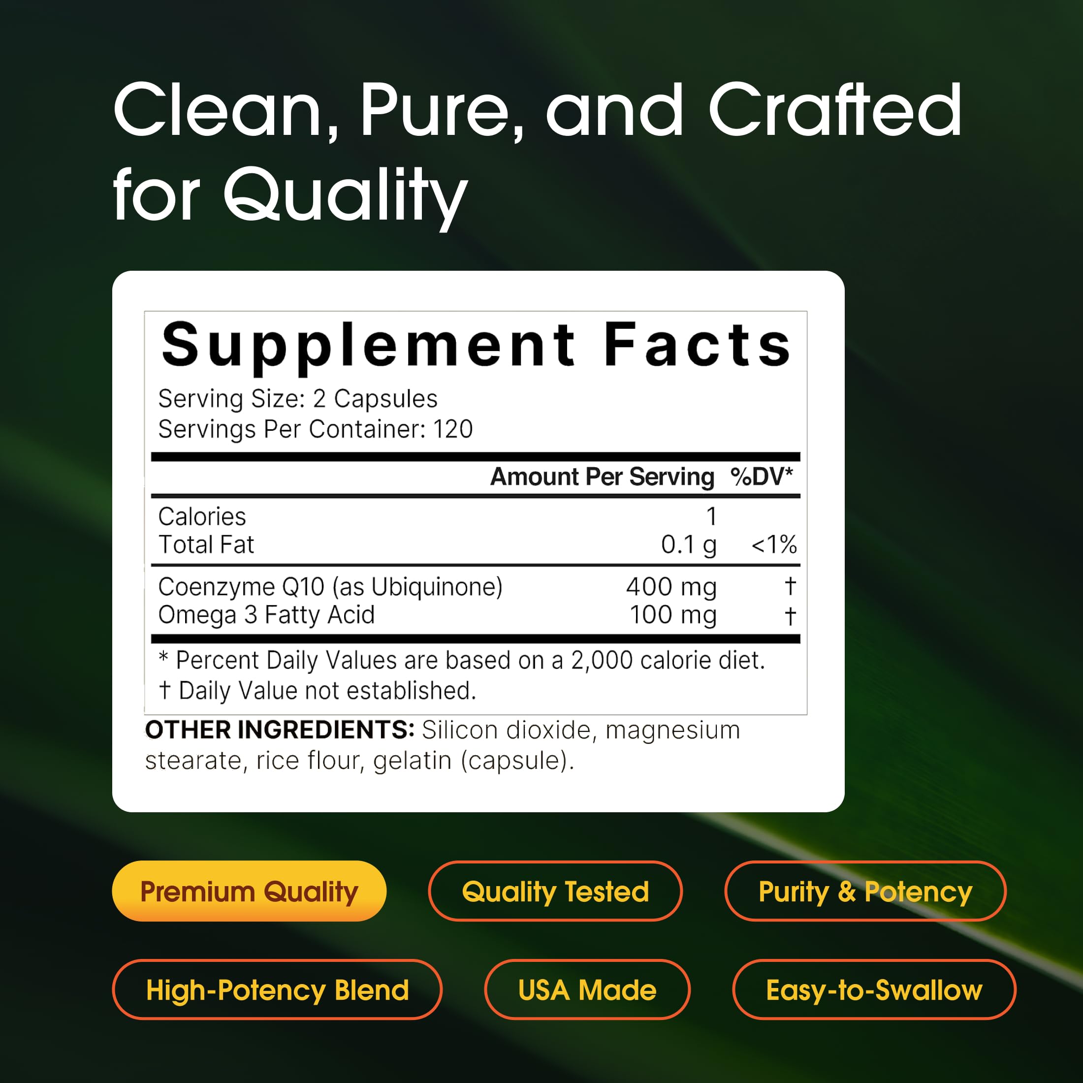 NatureBell CoQ10 400mg with Omega-3-240 Capsules - Antioxidant Supplement for Heart Health Support - Supports Cellular Energy* - Extra Strength Coenzyme Q10-3rd Party Tested