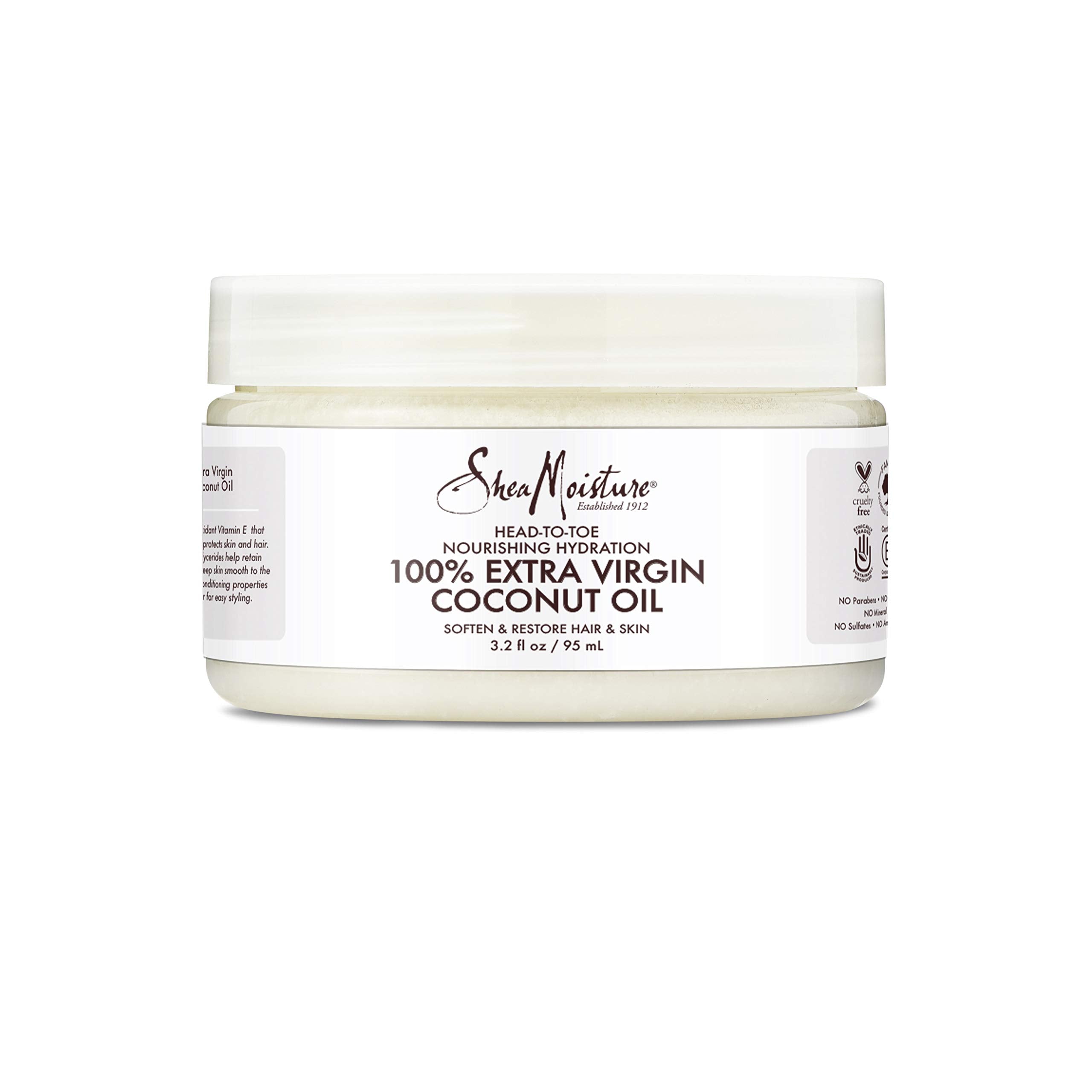 Buy now SheaMoisture 100% Extra Virgin Coconut Oil for Trial & Travel Nourishing for All Hair & Skin Types 3.2 oz at indiglob india
