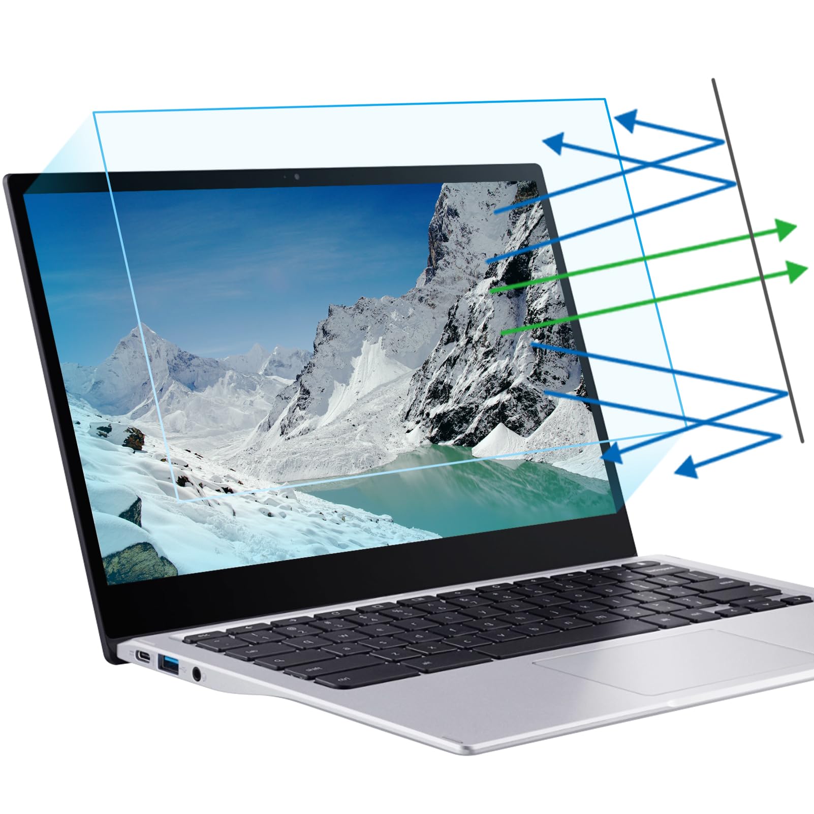 Buy now F FORITO 2-Pack 15.6 Inch Anti Blue Light Laptop Screen Protector, Eye Protection Anti Glare Matte Computer Screen Cover for 15.6" Laptop with 16:9 Aspect Ratio, Reduce Eye Strain and Touch Sensitive 16 Inch (Diagonal) - 16:10 Aspect Ratio Transparent at indiglob india