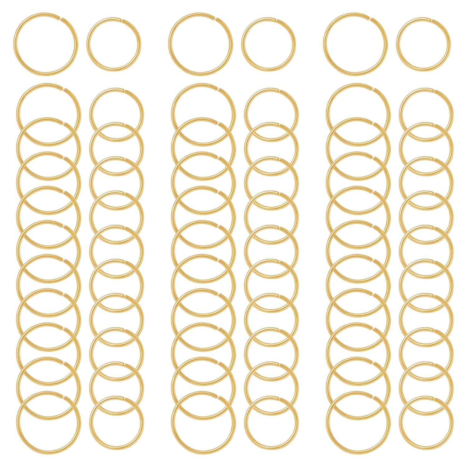 Buy now Nydotd 180 Pieces Hair Rings, Braid Rings, Loop Clips, and Hoops - 3 Colors, 2 Sizes, Women's Fashion Hip-Hop DIY Hair Clip Accessories for Dreadlocks 1 Count (Pack of 180) Gold at indiglob india