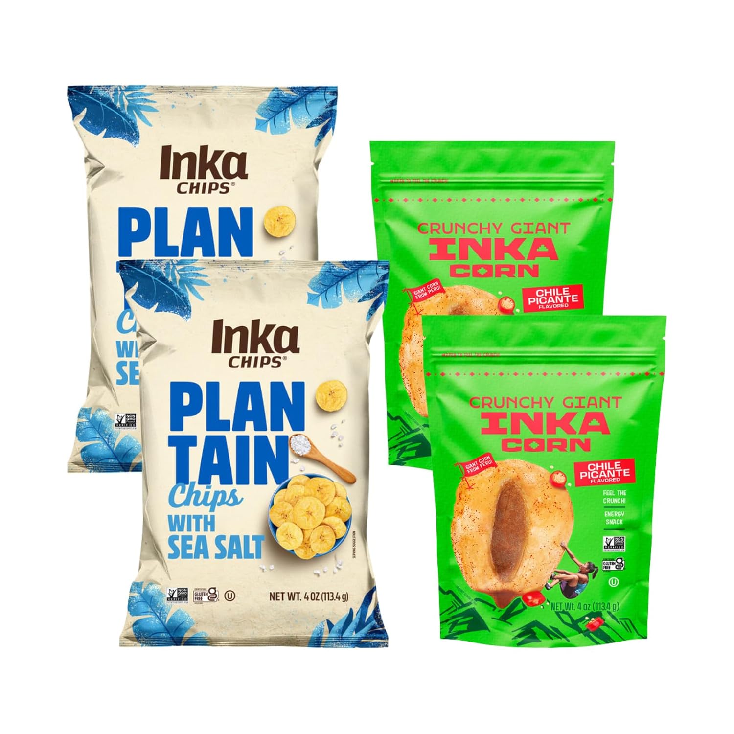 Buy now Inka Corn, Chili Picante, 4 Ounce (Pack of 6) 16 Ounce (Pack of 1) Sea Salt + Chile Picante at indiglob india