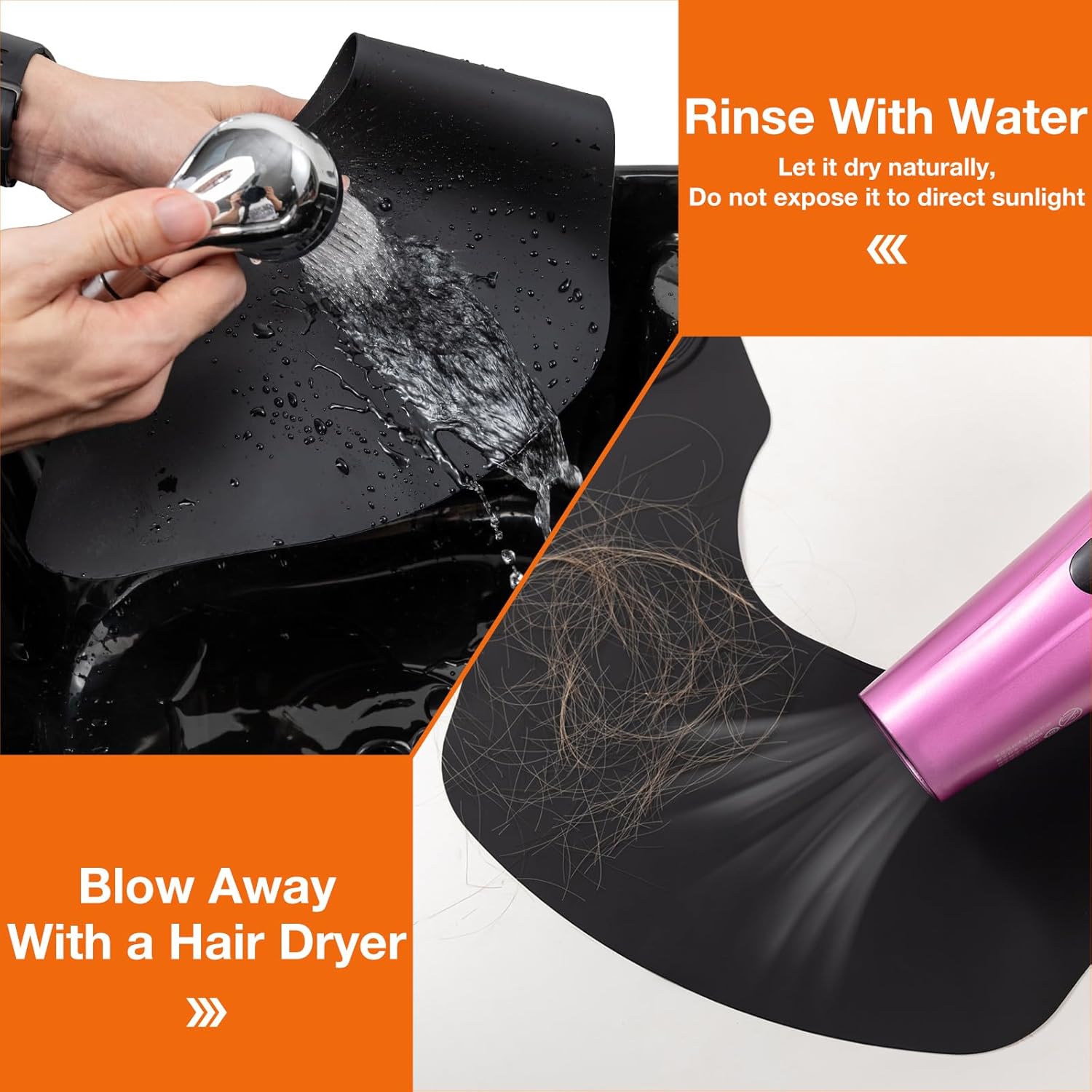 Buy now Noverlife Hair Cutting Collar, Waterproof Silicone Hair Dye Collar, Barber Hair Cutting Pad Haircut Neck Wrap for Salon at indiglob india