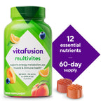 Vitafusion Multivitamin Gummies | 120 Adult Gummy Vitamins | for Men & Women | Assorted Fruit Flavors | Gluten and Dairy-Free Supplement
