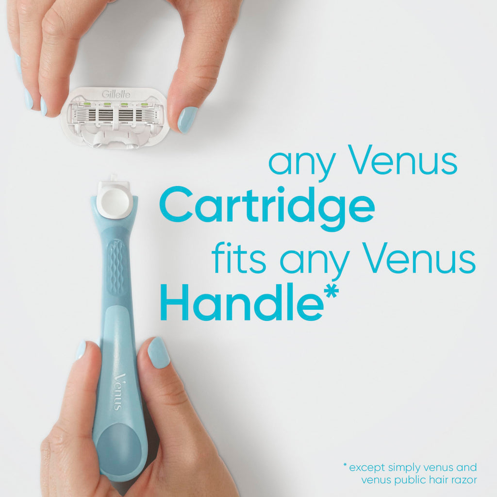 Gillette Venus Extra Smooth 4 count, plus Gillette Venus Extra Smooth Sensitive 2 count, 5-Bladed Women's Razor Blade Refills