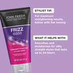 Buy now John Frieda Frizz Ease Straight Fixation Styling Crème, Straightens Frizzy Hair with Milk Protein & Almond Oil, Sleek & Frizz-Free, with ThermaGuard Heat Protection Against Damage, 5 Oz at indiglob india