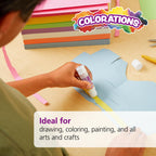 Colorations 12" x 18" Mediumweight White Construction Paper, 200 Sheets