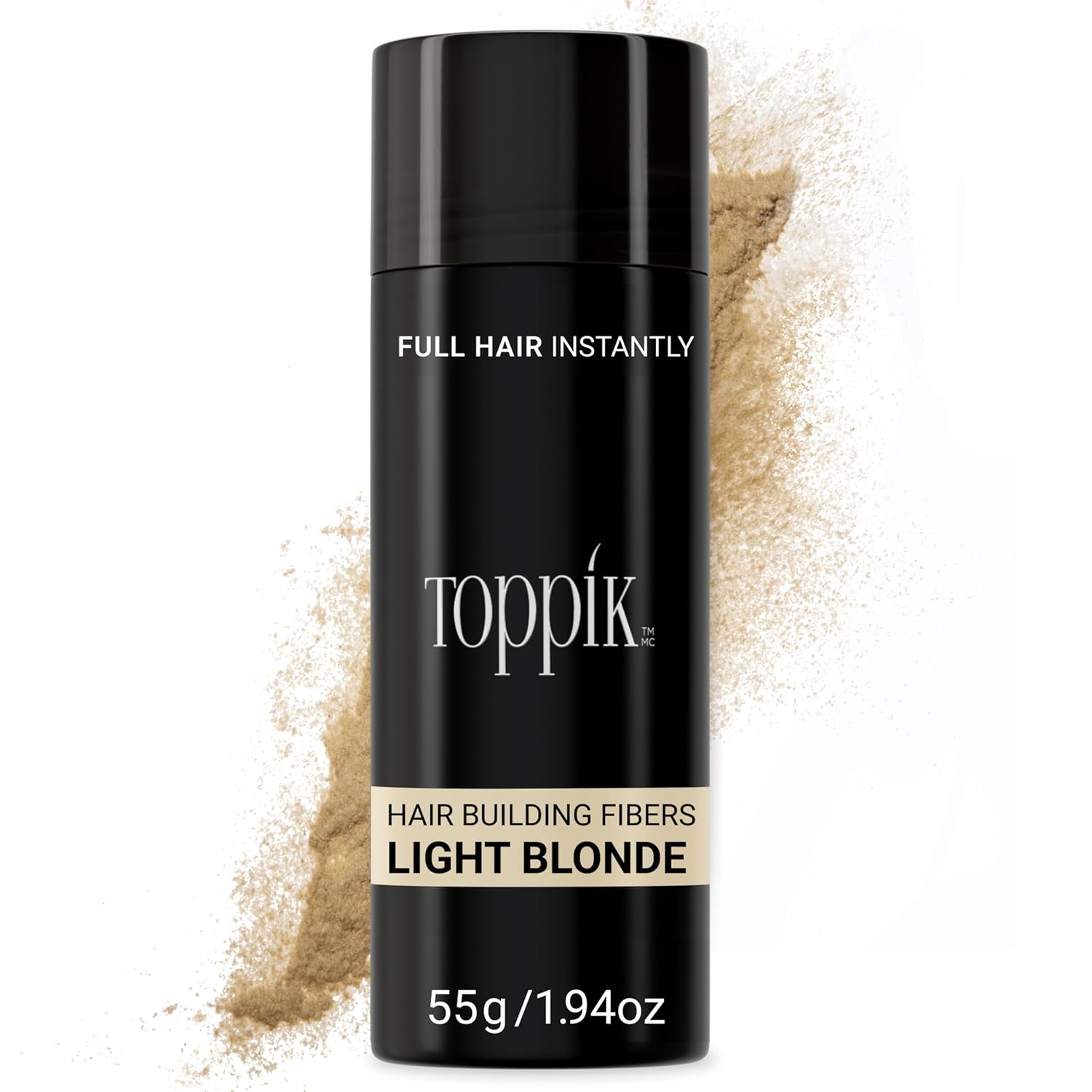 Buy now Toppik Hair Building Fibers, Fill In Fine or Thinning Hair Instantly Thicker, Fuller Looking Hair 9 Shades,4 size options Light Blonde X-Large 55g at indiglob india