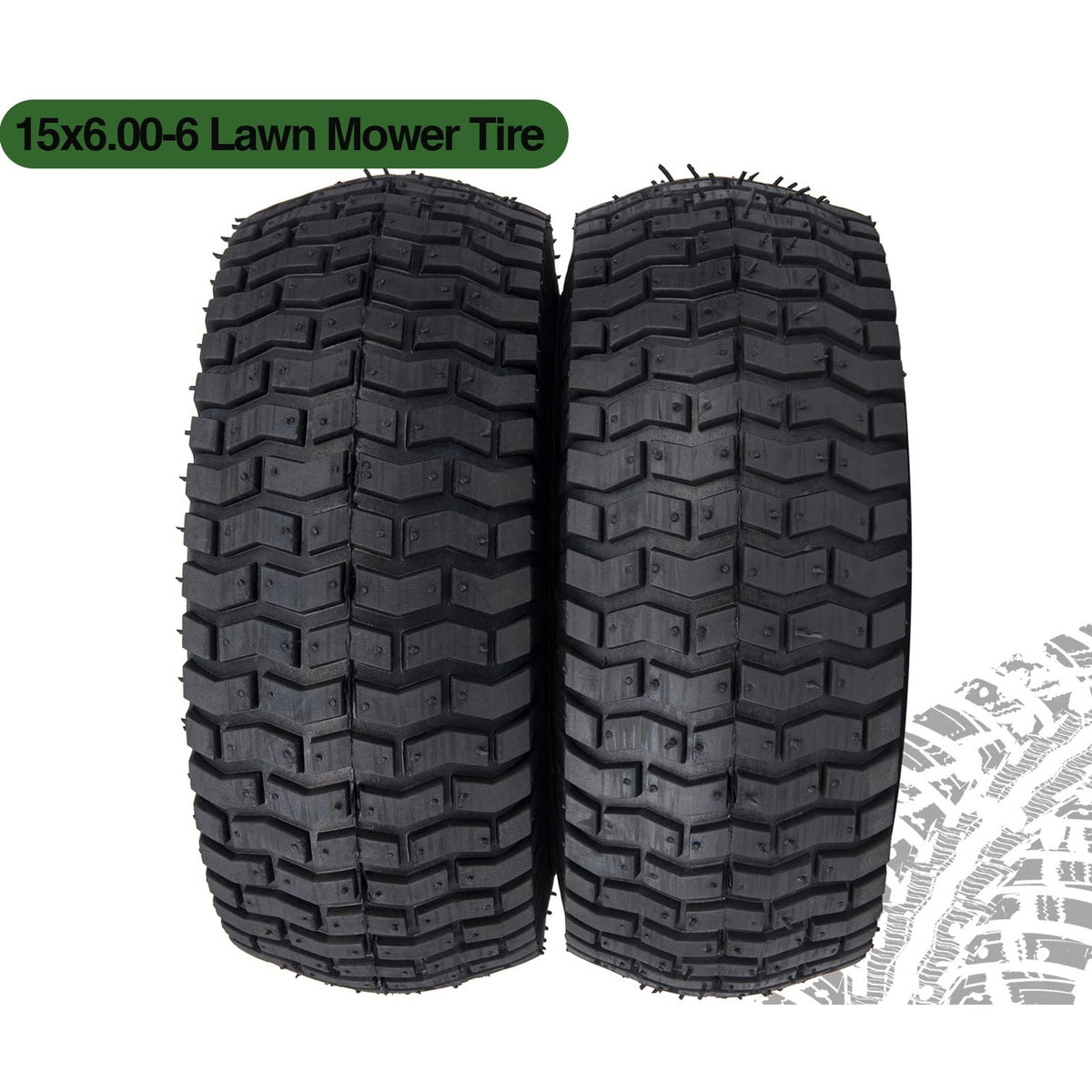 15x6.00-6 Lawn Mower Tire for Craftsman Husqvarna Riding Mowers Lawn