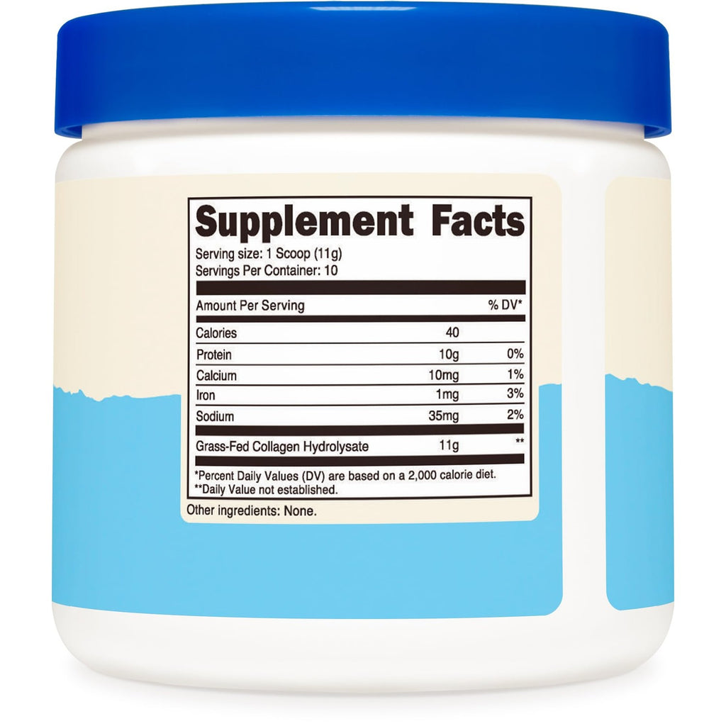 Nutricost Collagen Peptides Powder 4 oz (Unflavored) Type I & III Collagen | Grass-Fed, Gluten-Free & GMO-Free