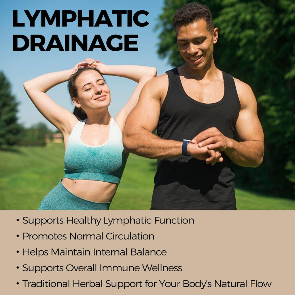 Lymphatic Drainage Drops for Bloat Relief & De-Puff - 2 Fl Oz | Cleavers, Stillingia Root, Prickly Ash Bark, Red Clover Flower | Herbal Liquid Formula for Healthy Flow & Circulation Support