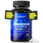 Magnesium 7 Complex Supplement Advanced for Sleep & Muscle, 180 Capsules | 7 Forms of Magnesium (Glycinate, Malate, Chelate, Aspartate, Orotate, Taurine, Citrate), Zinc, Vitamin D3 & Vitamin B6