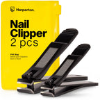 Ultra Sharp Nail Clippers Set for Men & Women - 2 Pack Professional Stainless Steel Toe Nail Clippers with Built-in File & Travel Case - Heavy Duty Fingernail Clippers Kit for Thick Nails for Seniors