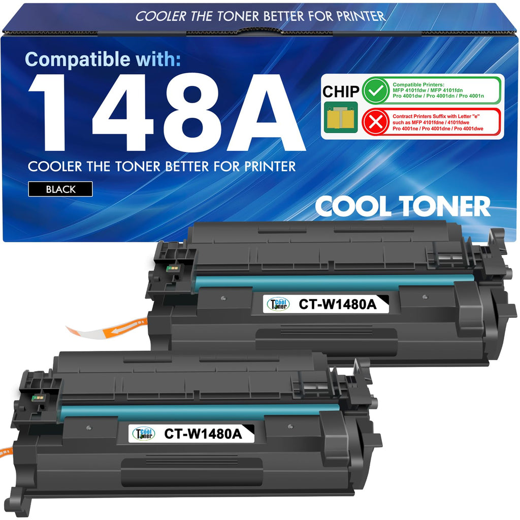 148A Toner Cartridge Black for HP 4001n MFP 4101fdw W1480A 148X W1480X