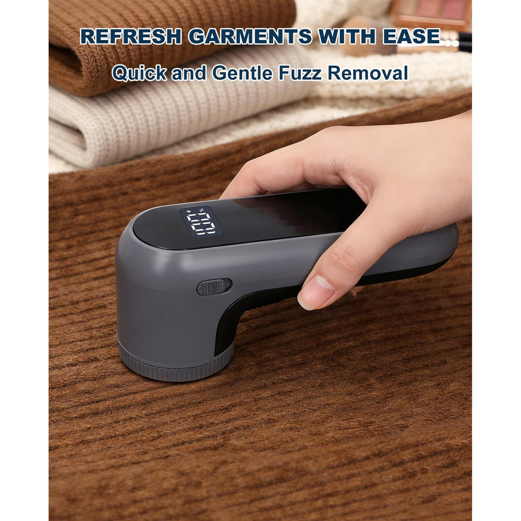 Fabric Shaver Lint Remover for Clothes, Sweater Defuzzer with LED Display
