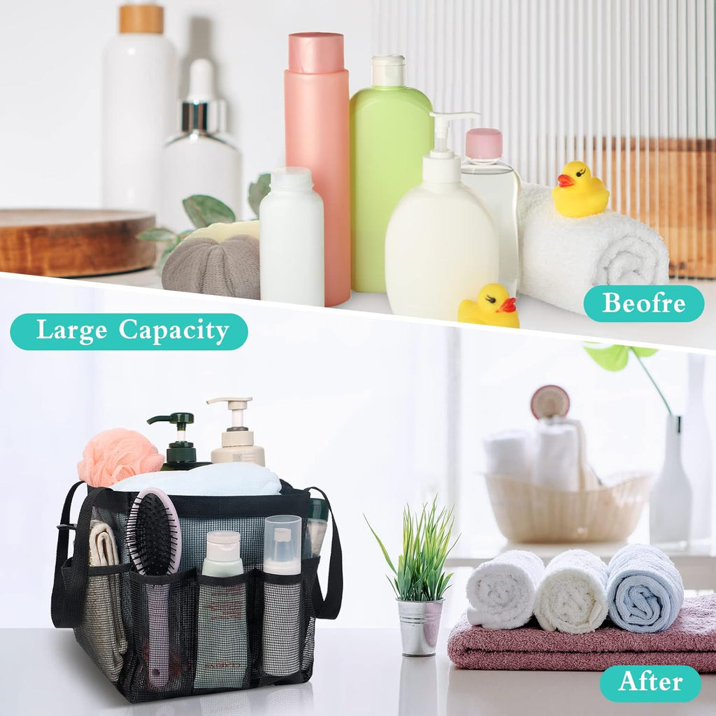 Buy now Attmu Mesh Shower Caddy Portable, Quick Dry Hanging Shower Tote Bag for College Dorm Room Essentials, Large Capacity Shower Caddy Dorm for Bathroom Gym Swimming at indiglob india