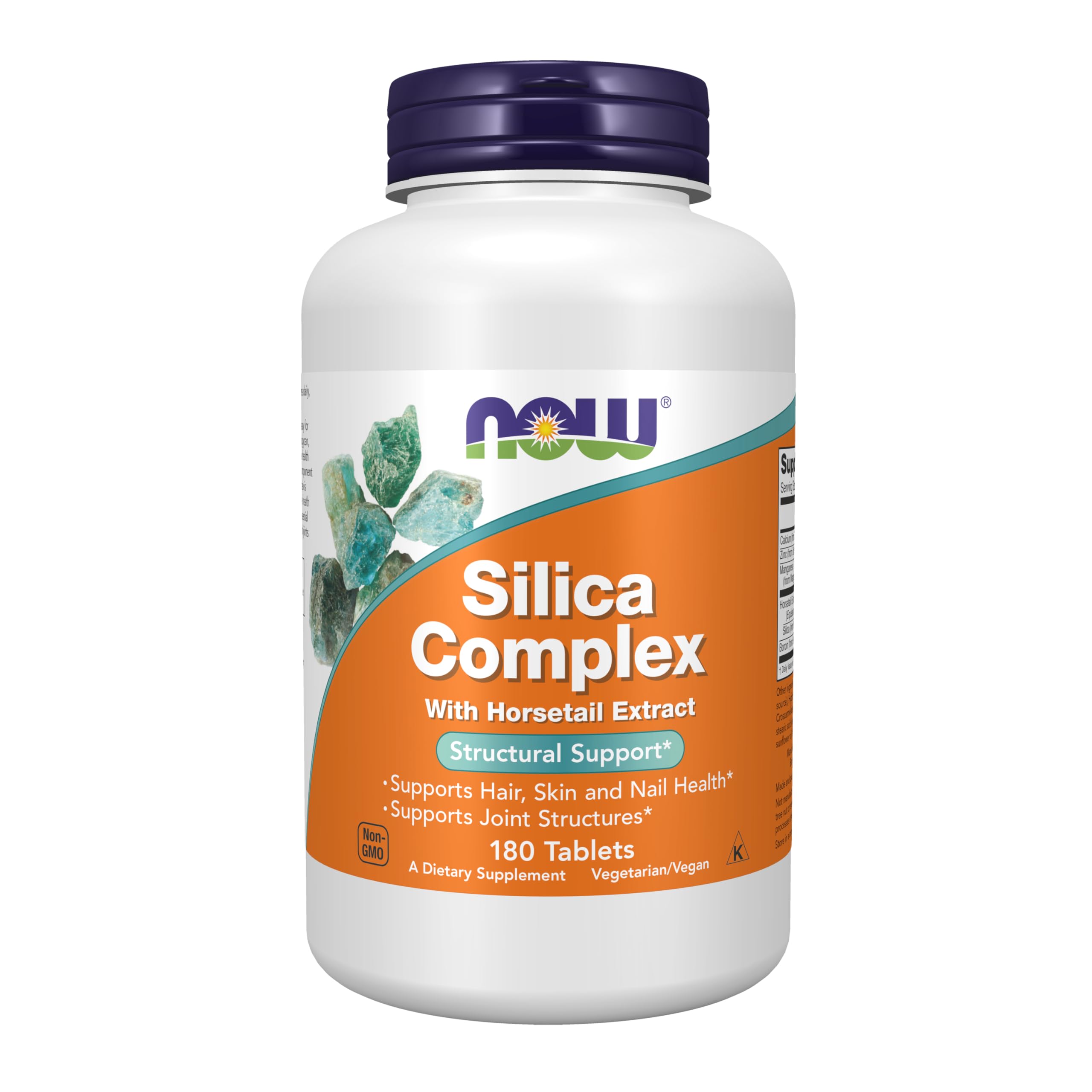 Buy now NOW Foods Supplements, Silica Complex with Horsetail Extract, Supports Hair, Skin and Nail Health*, Structural Support*, 180 Tablets at indiglob india