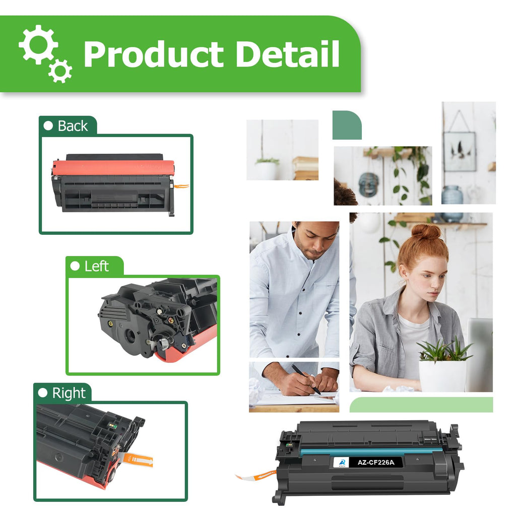 26A CF226A Toner Cartridge for HP Printer 26X CF226X MFP M426fdw 2 Pack