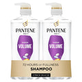 Pantene Shampoo, Sheer Volume - Lightweight Nourishment for Fine, Color-Treated Hair, 72-Hour Fullness and Body, 27.7 Oz Each, 2-Pack + Miracle Rescue Shot (0.5 Oz)