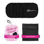 The Original MakeUp Eraser 7-Day Set, Erase All Makeup With Just Water, Including Waterproof Mascara, Eyeliner, Foundation, Lipstick, Sunscreen, and More! Chic Black, 7ct.