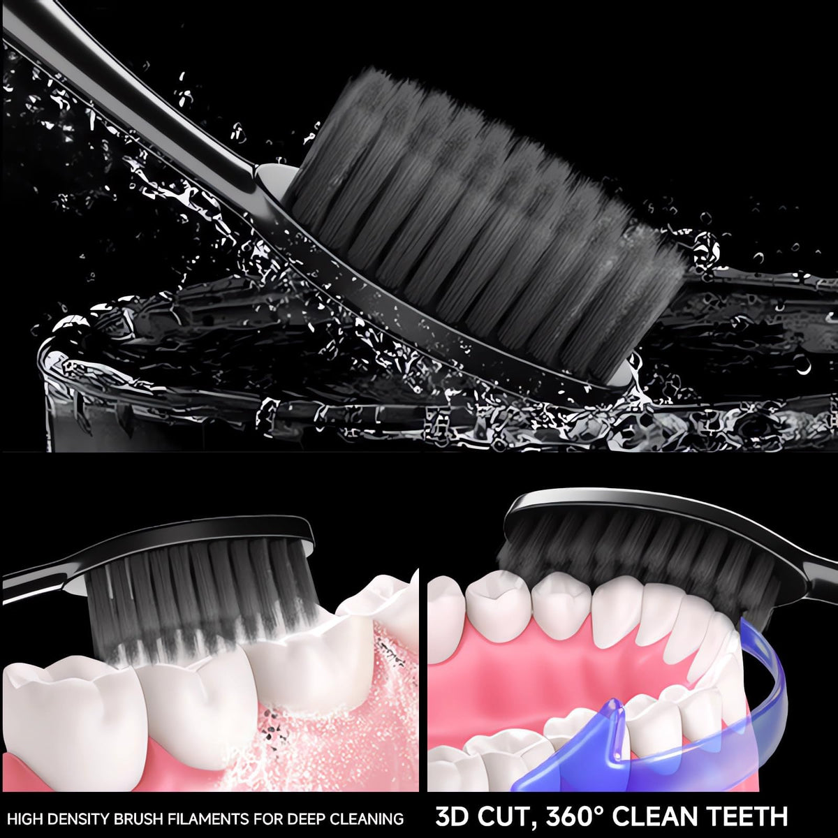 50 PCS Individually Wrapped Bulk Toothbrush Pack, Disposable Soft Bristle for Adult or Kid, Ergonomic Handle, Perfect for Travel, Hotel, Donation