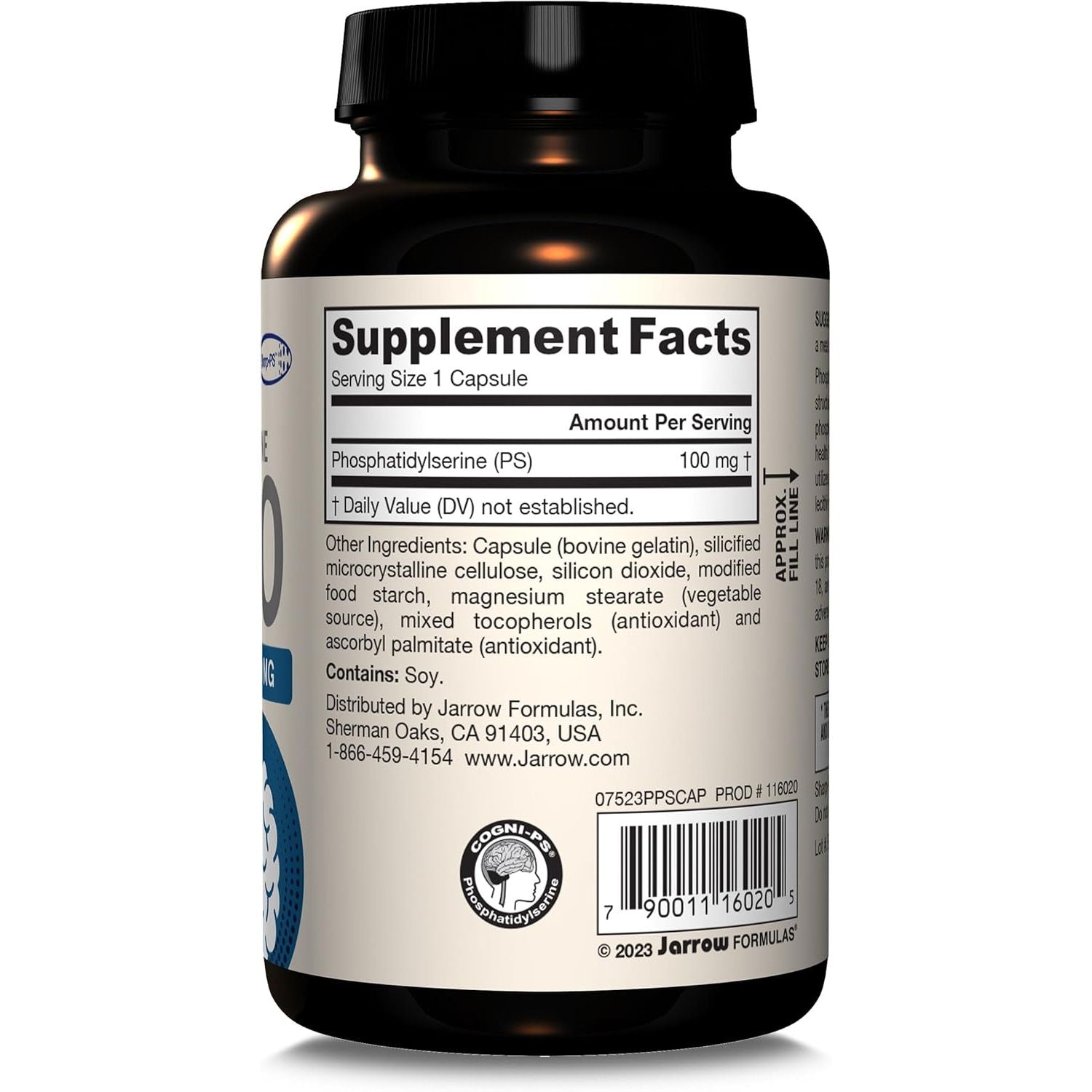 Buy now Jarrow FormulasÂ® PS100 Phosphatidylserine, 100 mg, Dietary Supplement for Brain Health and Cognition Support, 120 Capsules, Up to a 120 Day Supply at indiglob india