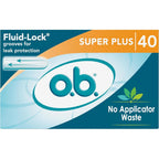Buy now o.b. Tampons No Applicator, Fragrance-Free - 40ct | Applicator-Free Tampons Super Plus, Feminine Care, ob Tampon Super Plus, Period Products 40 Count Super Plus Absorbency at indiglob india