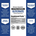 BioSchwartz Magnesium Glycinate 500mg Capsules (120 Mini Caps) | Maximum Absorption Magnesium Supplement for Healthy Nerves Muscles Heart Mood & Sleep Support (Vegan, Gluten-Free, Non-GMO)