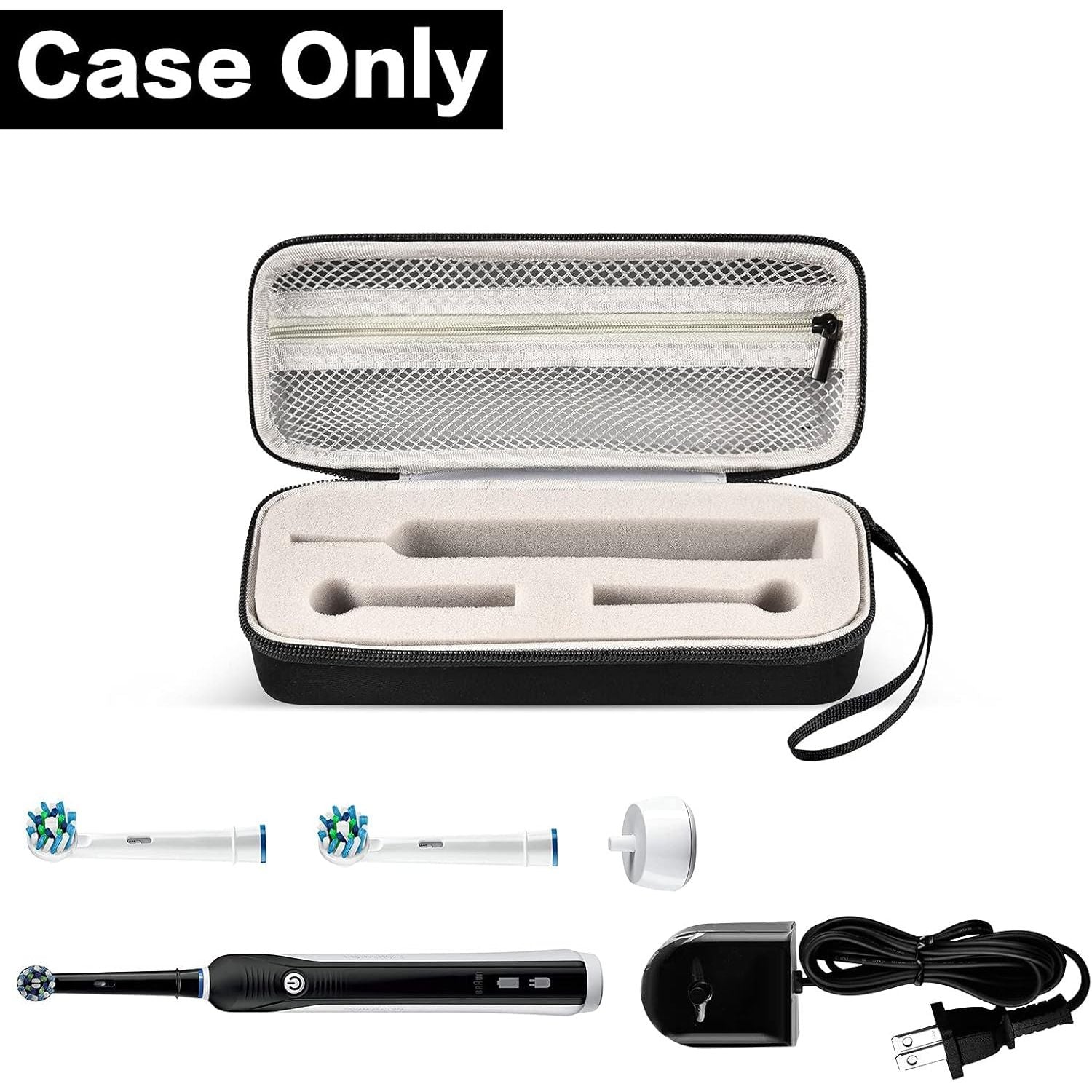 Buy now PAIYULE Electric Toothbrush Travel Case for Oral-B Pro 1000 7500 1500, Also for Philips for Sonicare ProtectiveClean 4100 1100 5100 7500 6100, Storage Holder Bag for Brush Head and Charger (Box Only) at indiglob india