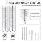 9-Piece Straw Cleaner Brush Kit - for Stanley Mug 40, 30, 20 oz, (3-Size) Extra Long Pipe Cleaners, Straw Cleaning Brush for Tumbler, Sippy Cup, Bottle and Tube