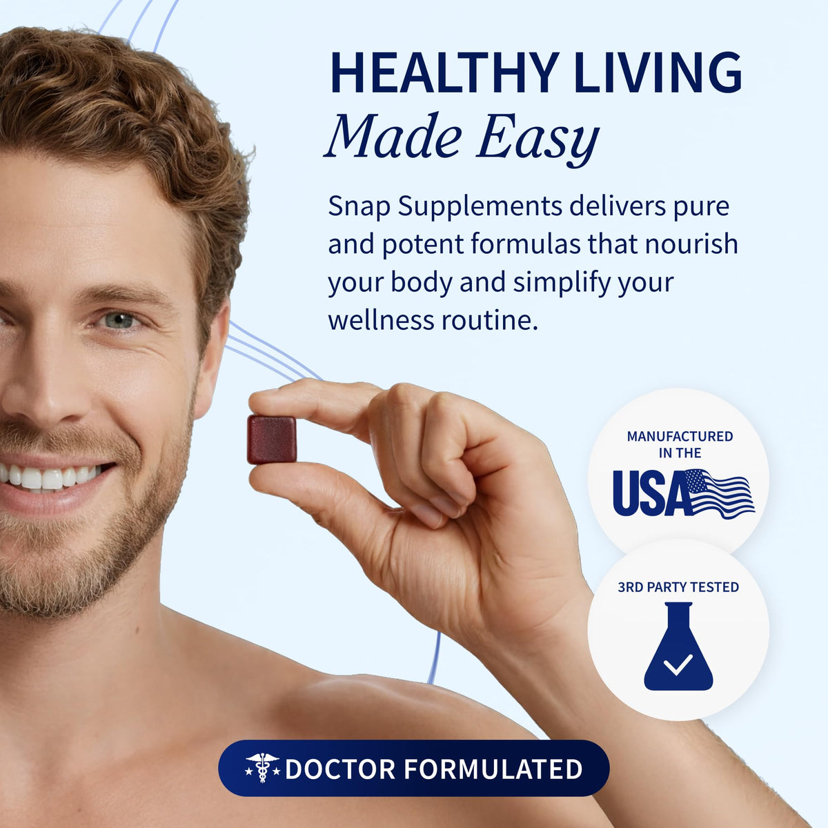 Snap Supplements Prostate Health + Nitric Oxide Bundle, 60 Soft Chews Each