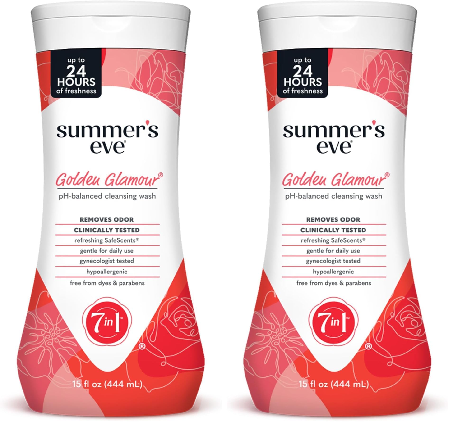 Buy now Summer's Eve Delicate Blossom All-Over Daily Feminine Wash, pH-Balanced Body Wash for Women, Removes Vaginal Odor and Refreshes, 15 Fl Oz Golden Glamour 15 Fl Oz (Pack of 2) at indiglob india