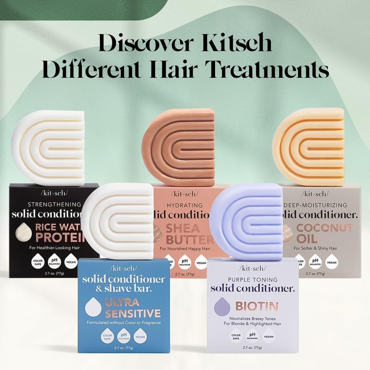 Buy now Kitsch Rosemary & Biotin Volumizing Hair Conditioner Bar for Hair Growth & Thickening â€“ Hydrating & Cleansing Hair Conditioner for Women & Men - Paraben, Silicone & Sulfate Free - Made in USA - 2.7 oz at indiglob india