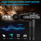 Buy now TOLOCO Massage Gun, Deep Tissue Back Massage for Athletes for Pain Relief, Percussion Massager with 10 Massages Heads & Silent Brushless Motor, Valentines Day Gifts for Him Her, Black at indiglob india