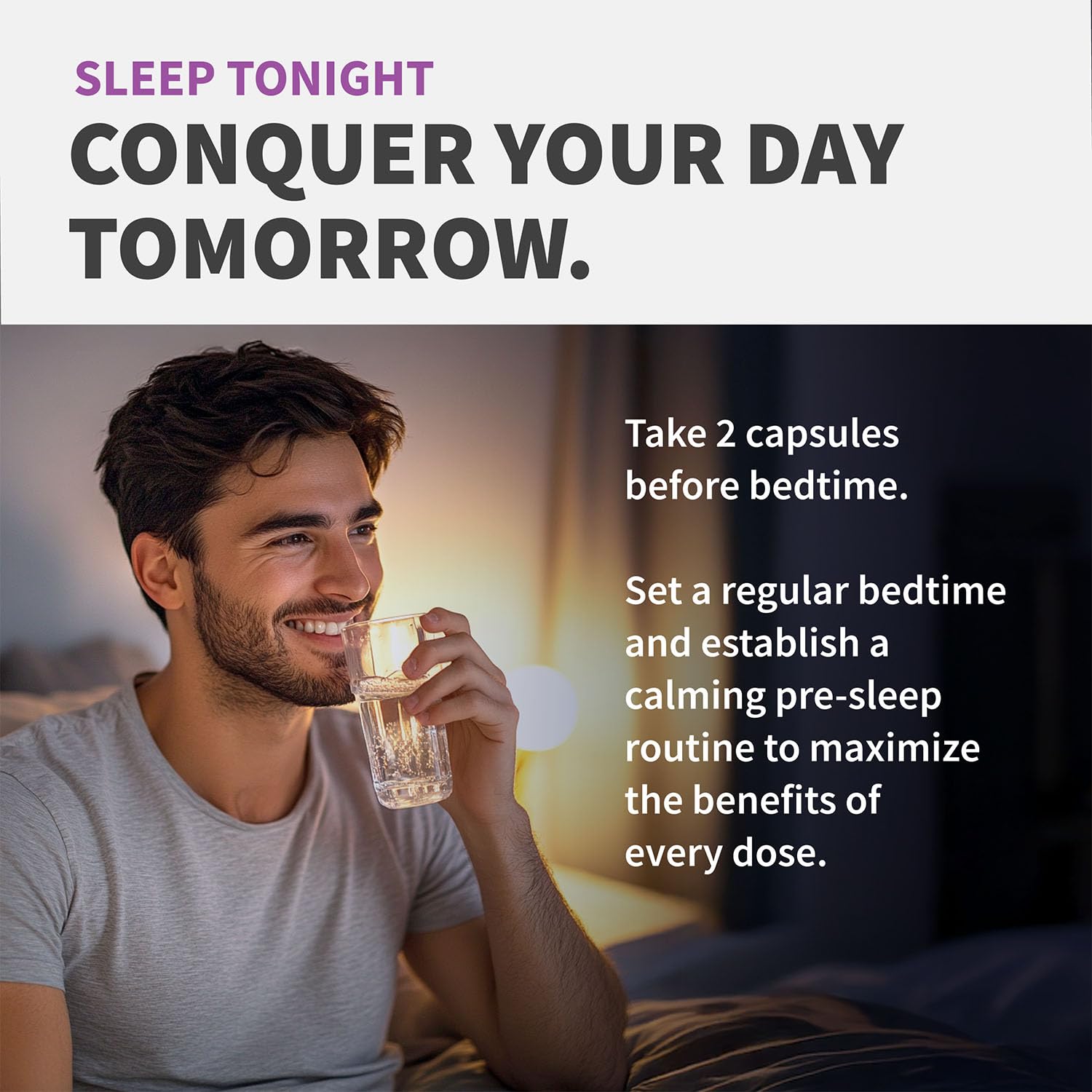 12-in-1 Melatonin Sleep Capsules - Natural Sleep Aids for Adults with Melatonin 5mg and Magnesium Glycinate 500mg, Sleep Aid with Ashwagandha, L Theanine, Valerian Root, GABA, 5-HTP (90ct, Pack of 2)
