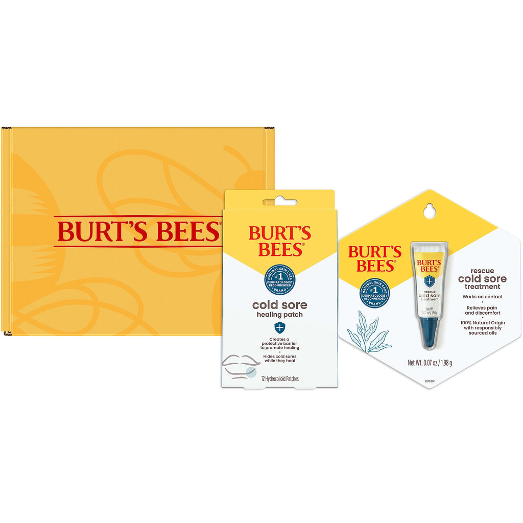 Buy now Burt's Bees Cold Sore Treatment Bundle with Burtâ€™s Bees Healing Patches and Burtâ€™s Bees Cold Sore Treatment with Rhubarb and Sage, Protects, Heals and Relieves Symptoms at indiglob india