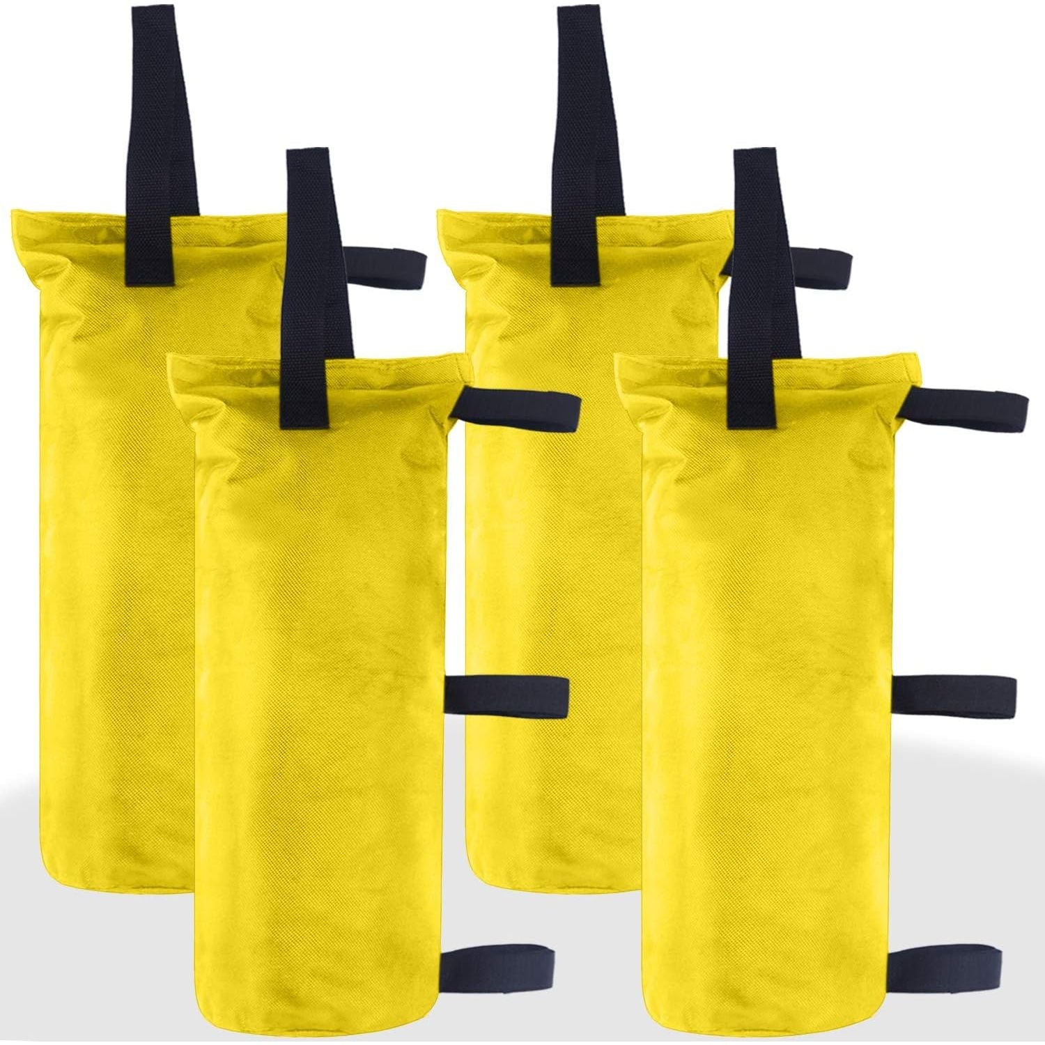 Buy now ABCCANOPY Canopy Weights Set of 4-120LBS Sand Bags for Pop up Tent, Weight Bags for Outdoor Gazebo, Trampoline, Pergola, Blue (Without Sand) 120lbs Yellow at indiglob india
