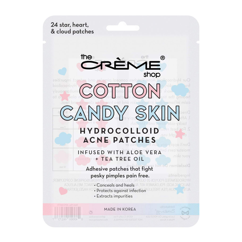 The Crème Shop Cotton Candy Hydrocolloid Acne Patches (3 Sizes/72 Count)