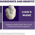 Buy now Host Defense Mushrooms Lion's Mane - Supplement Capsules for Brain Health Support - Mushroom Support for Focus & Memory Function - Immune & Nervous System Supplement - 120 Capsules (60 Servings)* at indiglob india