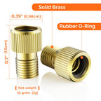 ETENWOLF Brass Presta Valve Adapter 4 Pack