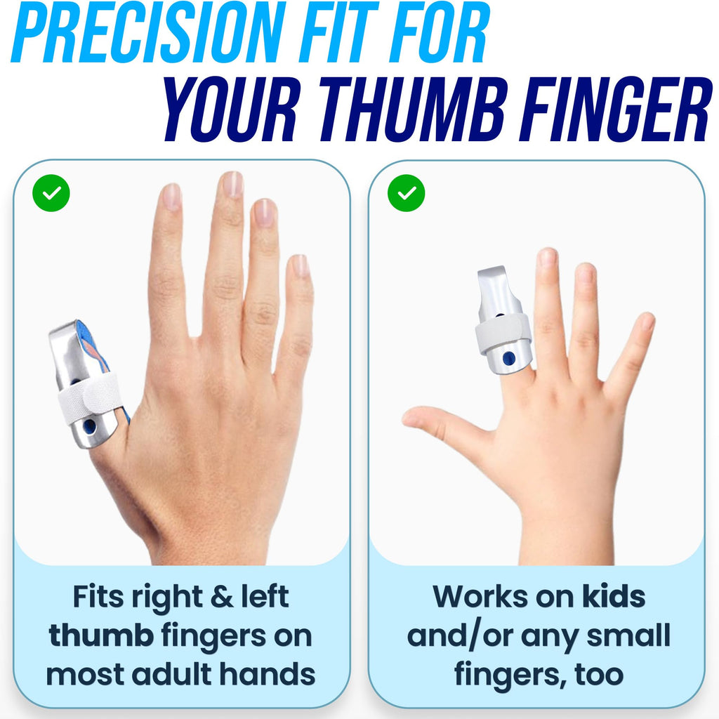 Thumb Brace (2 Pack) Trigger Thumb Splint, Thumb Cast for Pain Relief