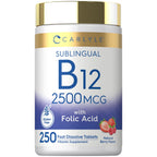 Carlyle Vitamin B12 Sublingual 2500 mcg | 250 Fast Dissolve Tablets