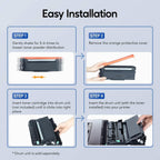 TN660 Toner Cartridge Replacement Compatible for Brother TN 660 TN-660 TN630 High Yield to use with HL-L2380DW HL-L2320D HL-L2340DW DCP-L2540DW MFC-L2700DW MFC-L2720DW Printer (Black, 4 Pack)