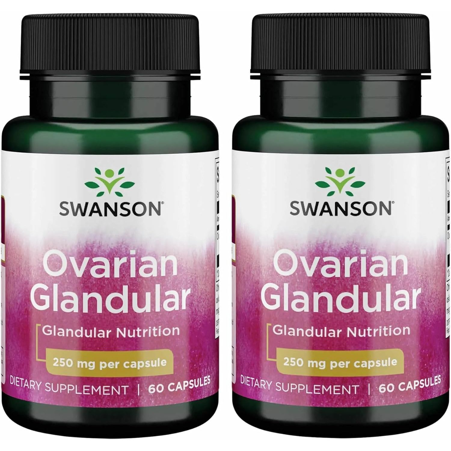 Buy now Swanson Ovarian Glandular Supplement - Women's Glandular Health and Balance Support - Premium Bovine Tissue - 60 Capsules, 250mg Each 60 Count (Pack of 2) at indiglob india
