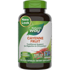 Buy now Nature's Way Cayenne Pepper Capsules, Traditional Digestion & Circulation Support*, Capsaicin, Non-GMO Project Verified, Gluten Free, 180 Vegan Capsules (Packaging May Vary) at indiglob india