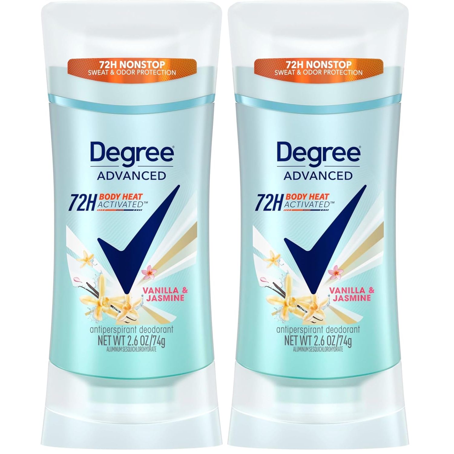 Buy now Degree Advanced Protection Antiperspirant Deodorant Sheer Powder for 72-Hour Sweat & Odor Control for Women, with Body Heat Activated Technology, 2.6 oz 2.6 Ounce (Pack of 2) Vanilla at indiglob india