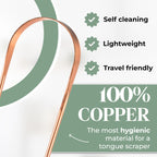 Living Well with Dr. Michelle Copper Tongue Scraper for Adults & Kids