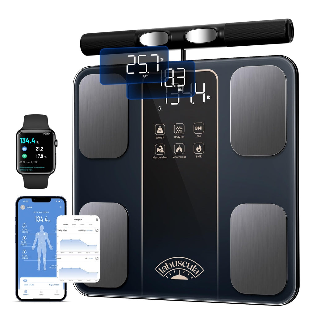 Body Composition Scale with Handle, 8-Electrode Smart Scale